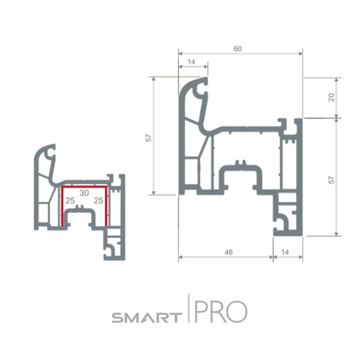 Створка оконная 4-х камерная в Алмате