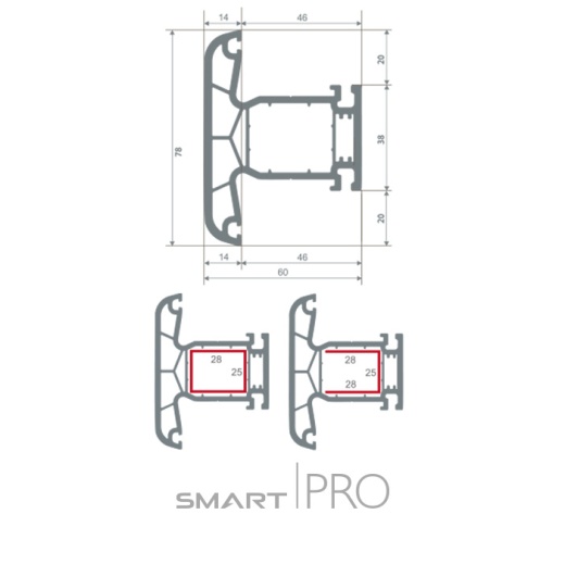 Импост 4-х камерный в Алмате