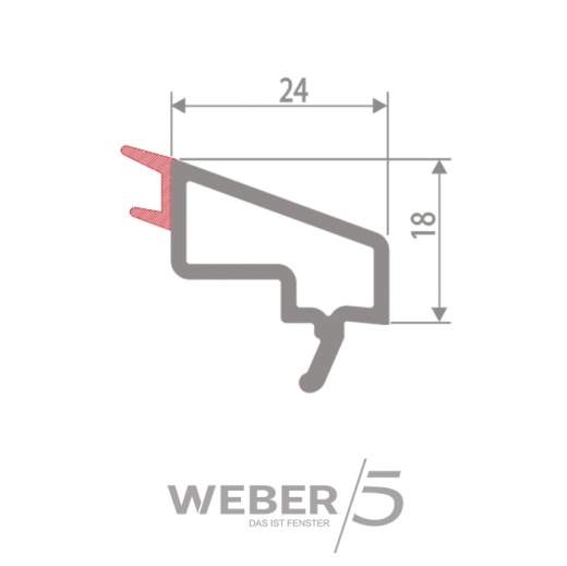 Штапик стандартный 24 мм в Алмате